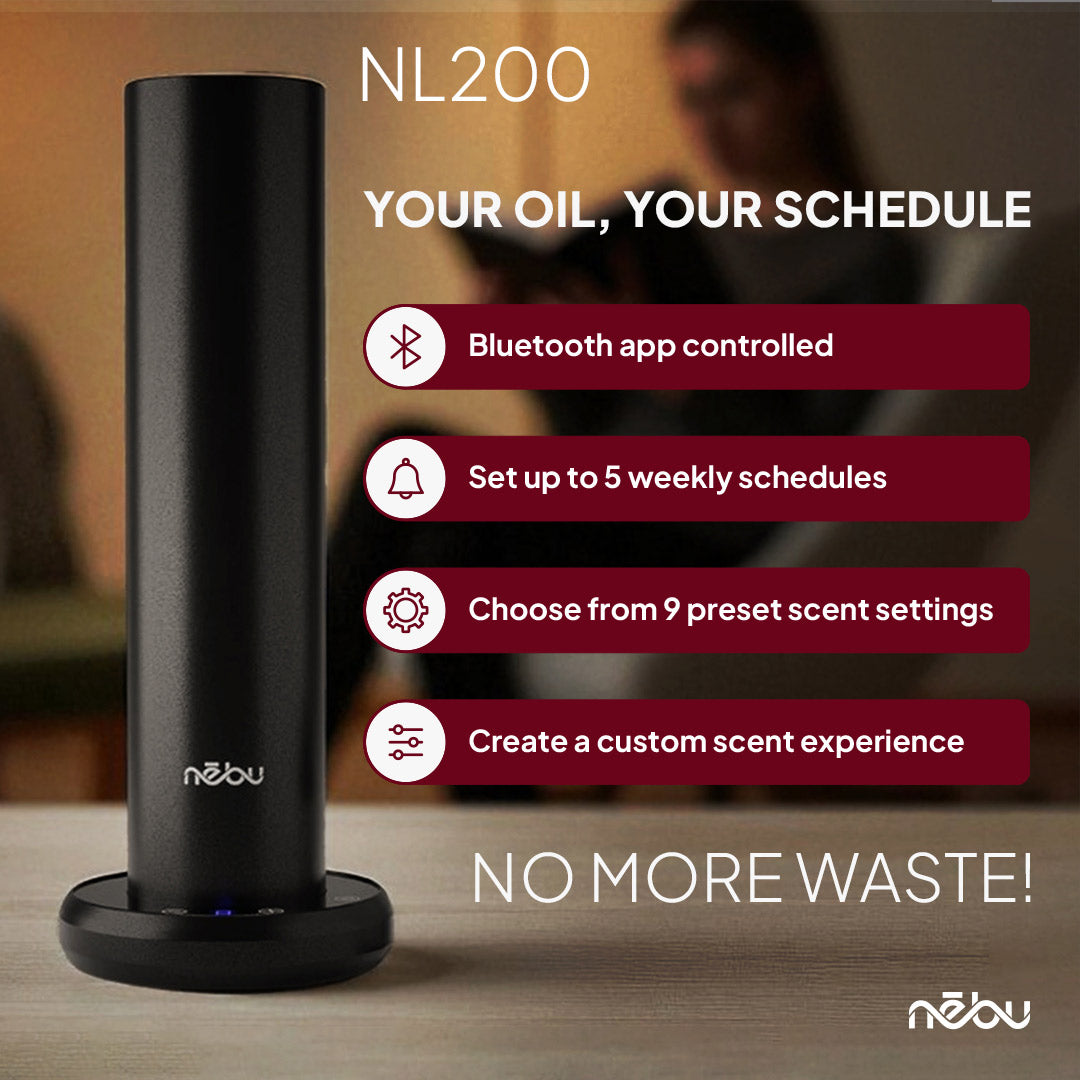 NL200 Bundle - Bluetooth Diffuser + 3 Fragrance Oils